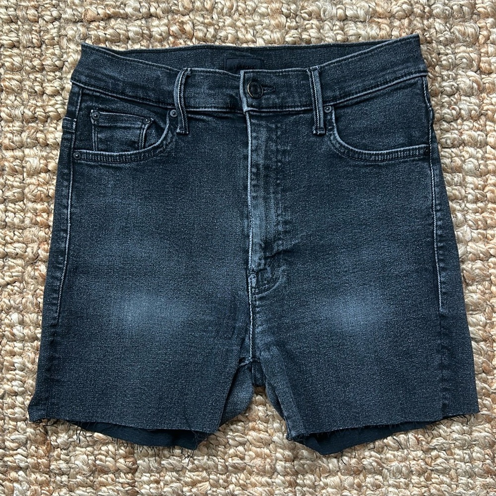 Mother The Swooner Baa Baa Black Sheep cutoff denim women’s shorts size 27